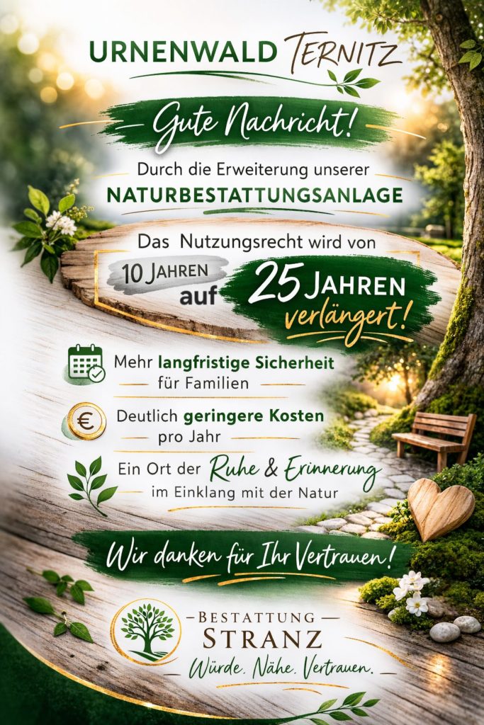 Erweiterung der Naturbestattungsanlage